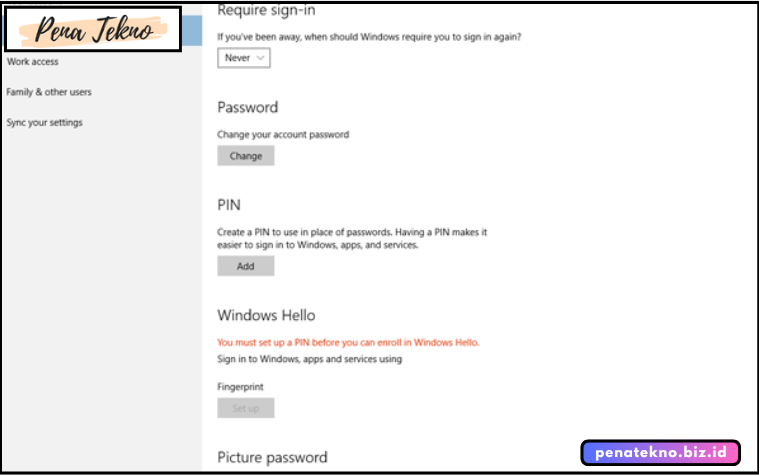 Cara Membuat Password Di Laptop Lenovo