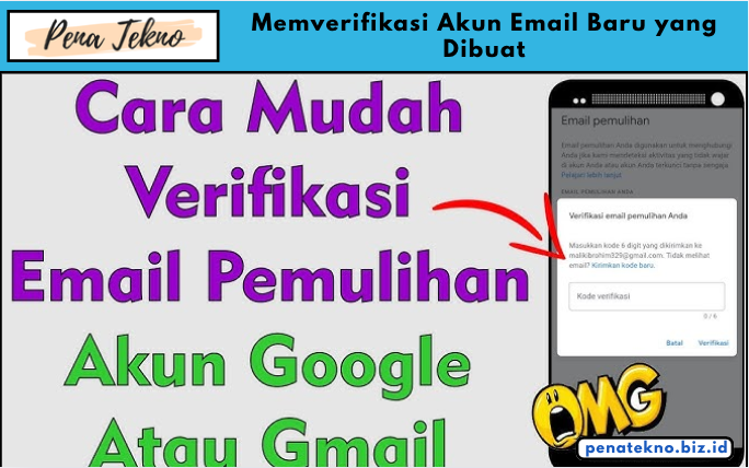 Memverifikasi Akun Email Baru yang Dibuat