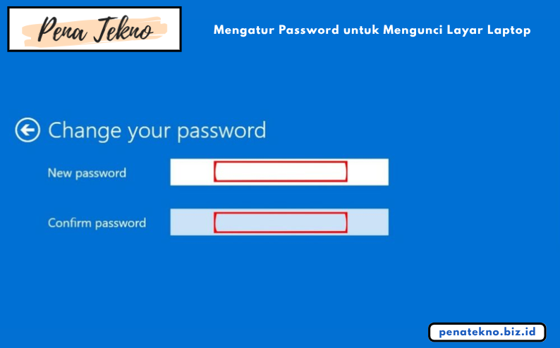 Mengatur Password untuk Mengunci Layar Laptop