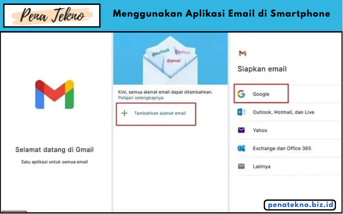 Menggunakan Aplikasi Email di Smartphone