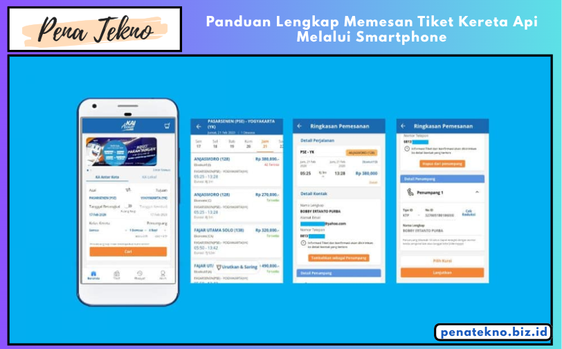 Panduan Lengkap Memesan Tiket Kereta Api Melalui Smartphone
